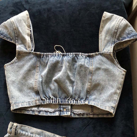 Denim short set🔥🔥🔥🔥 NWT - Picture 3 of 9